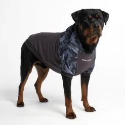Grey Camo Dog Hoodie