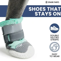 Hot Pavement Pawtector Dog Shoes - Teal