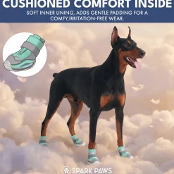 Hot Pavement Pawtector Dog Shoes - Teal