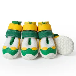 Hot Pavement Pawtector Dog Shoes - Green Yellow