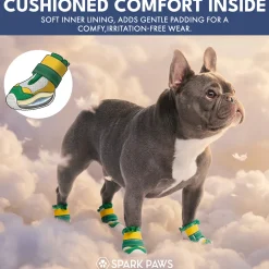 Hot Pavement Pawtector Dog Shoes - Green Yellow