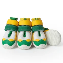 Hot Pavement Pawtector Dog Shoes - Green Yellow
