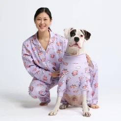 Human Pajama Top - When Pigs Fly - Purple
