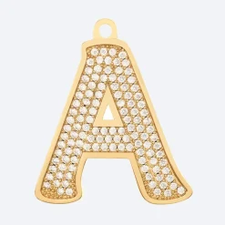 Initial Letter Jewelry Tag - A