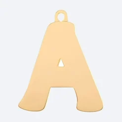 Initial Letter Jewelry Tag - A