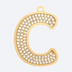 Initial Letter Jewelry Tag - C