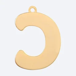 Initial Letter Jewelry Tag - C