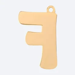 Initial Letter Jewelry Tag - F