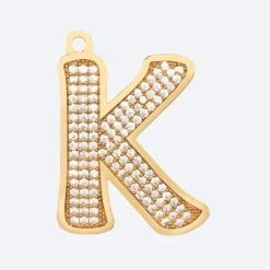 Initial Letter Jewelry Tag - K