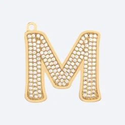 Initial Letter Jewelry Tag - M