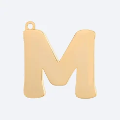 Initial Letter Jewelry Tag - M