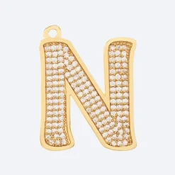 Initial Letter Jewelry Tag - N