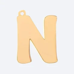 Initial Letter Jewelry Tag - N