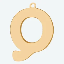 Initial Letter Jewelry Tag - Q