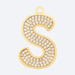 Initial Letter Jewelry Tag - S