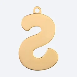Initial Letter Jewelry Tag - S
