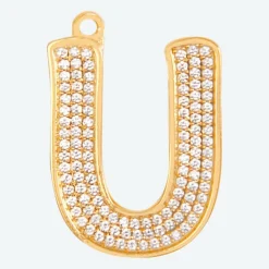 Initial Letter Jewelry Tag - U