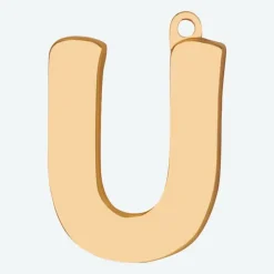 Initial Letter Jewelry Tag - U
