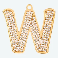 Initial Letter Jewelry Tag - W