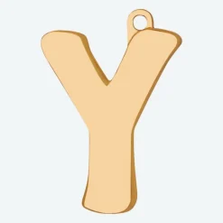Initial Letter Jewelry Tag - Y