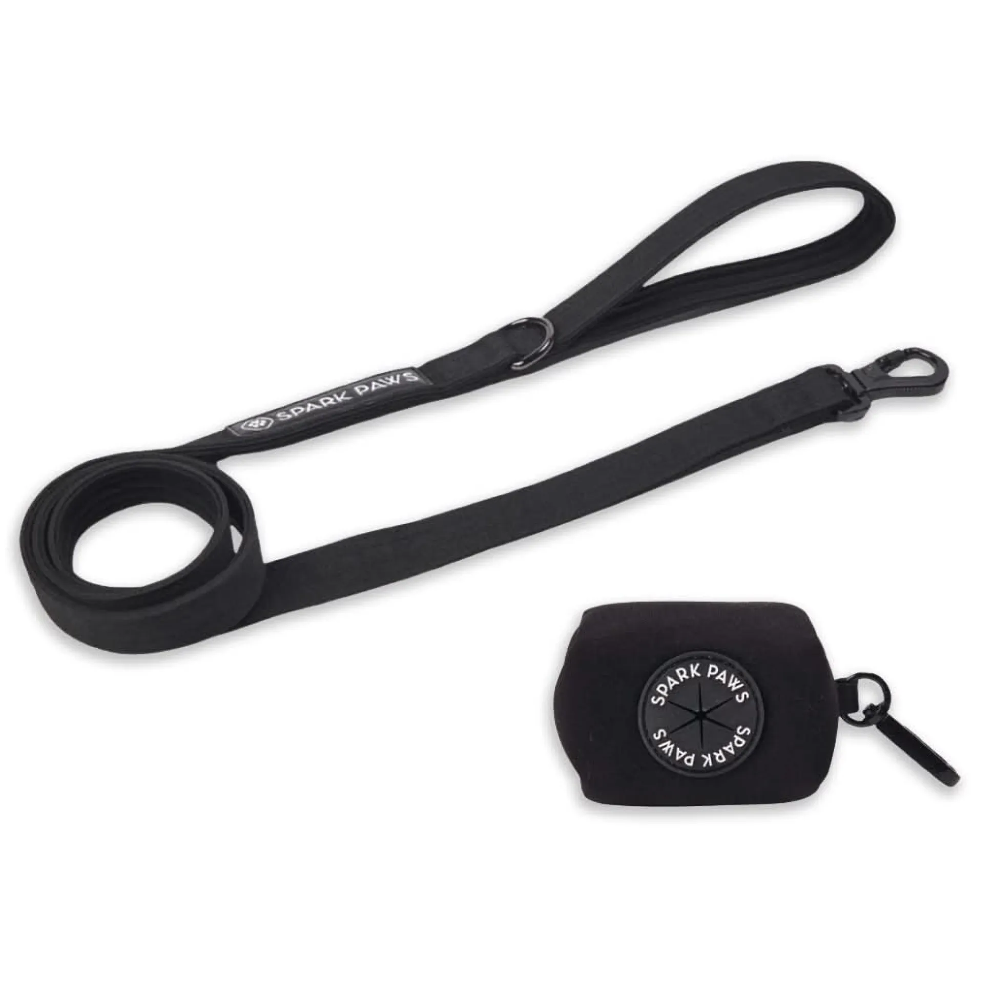 Leash and Poop Bag Holder Set
