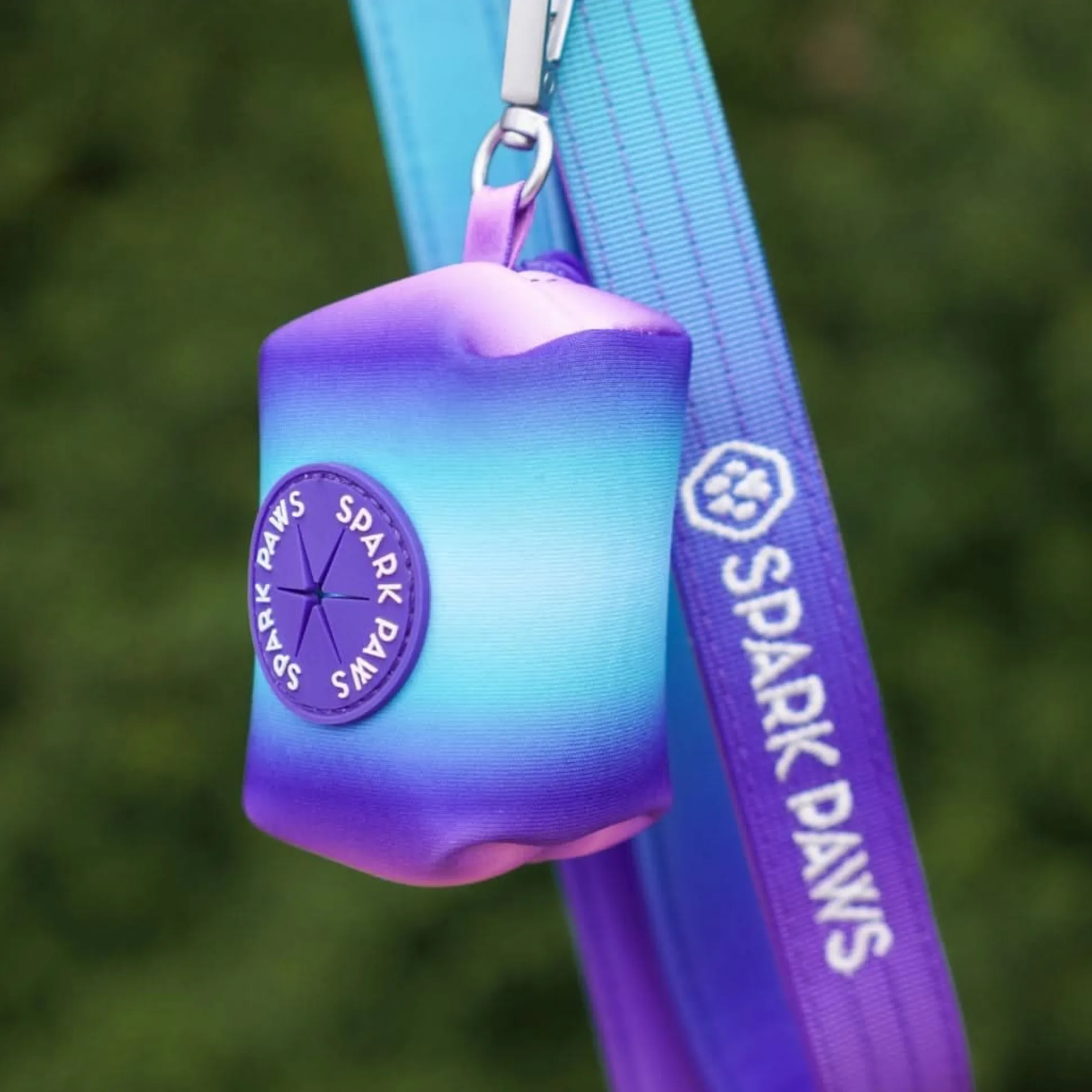 Leash and Poop Bag Holder Set