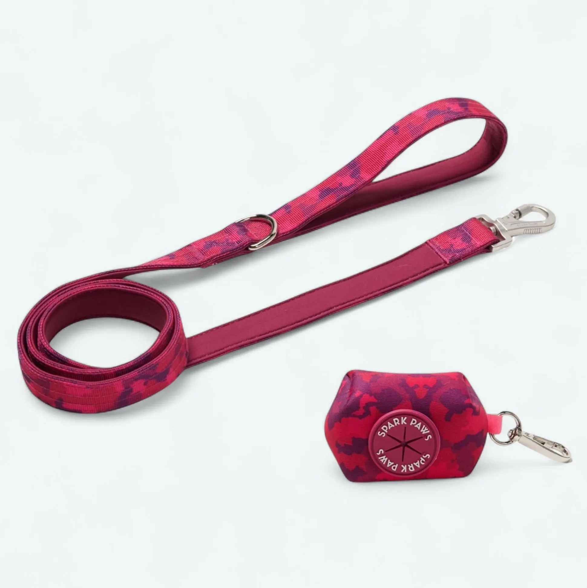 Leash and Poop Bag Holder Set