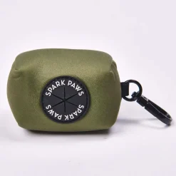 Leash and Poop Bag Holder Set - Army Green