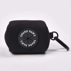 Leash and Poop Bag Holder Set - Black