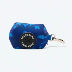 Leash and Poop Bag Holder Set - Blue Camo