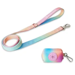 Leash and Poop Bag Holder Set - Pastel Icing