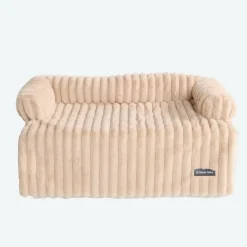 Luxury Couch Cover Dog Bed - Beige