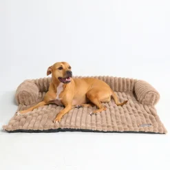 Luxury Couch Cover Dog Bed - Brown