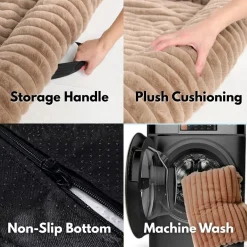 Luxury Couch Cover Dog Bed - Brown