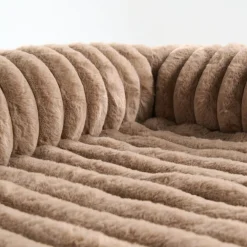 Luxury Couch Cover Dog Bed - Brown