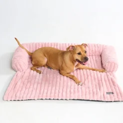 Luxury Couch Cover Dog Bed - Pink