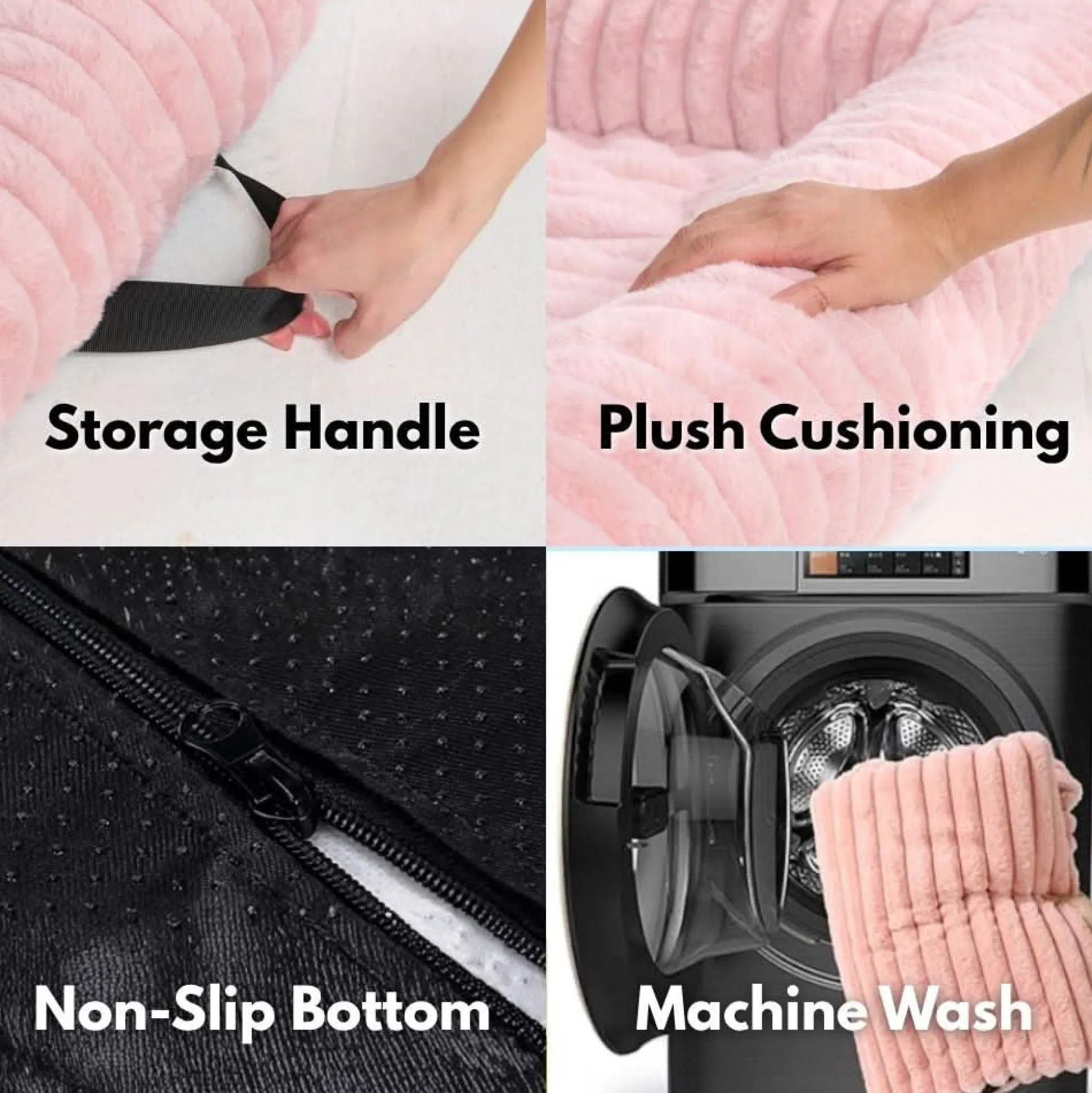 Luxury Couch Cover Dog Bed - Pink