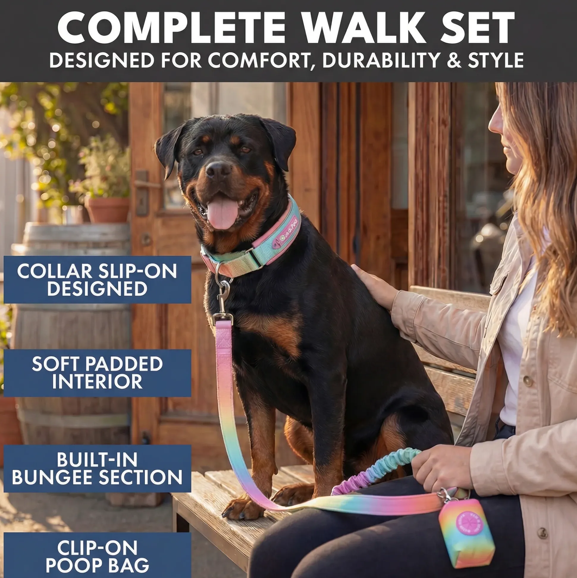 Martingale Collar and Multipurpose Leash Sets