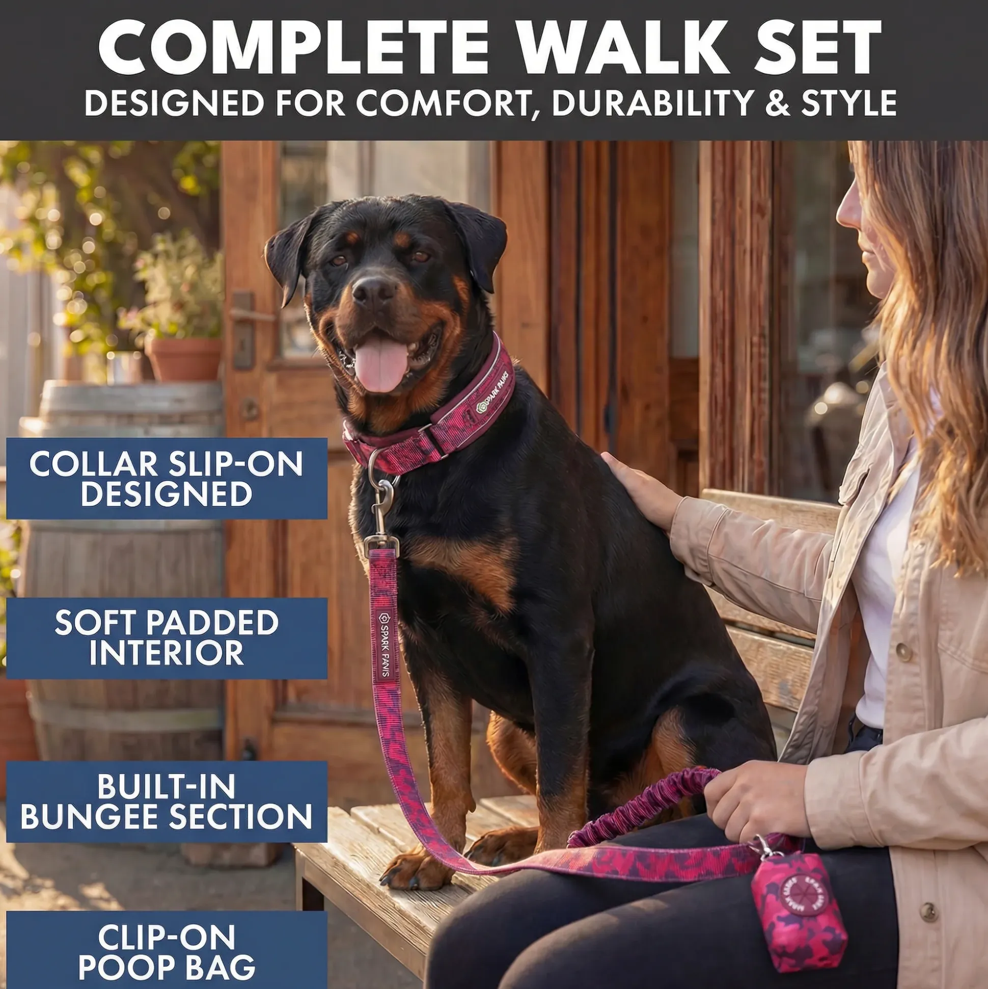 Martingale Collar and Multipurpose Leash Sets