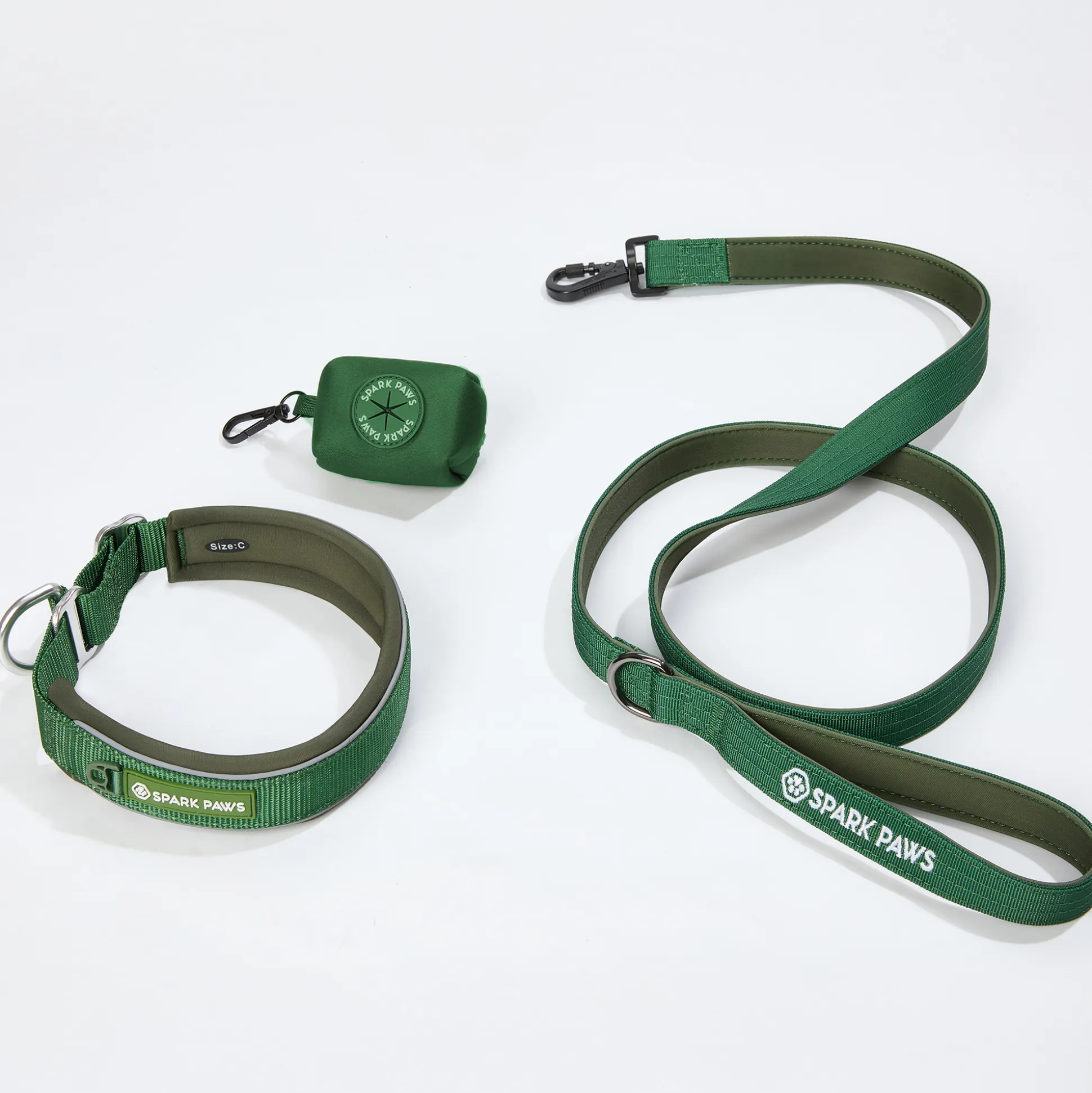 Martingale Collar Set - Army Green