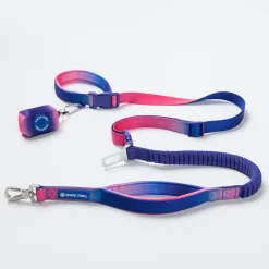 Multipurpose Seatbelt Handsfree Leash & Poop Bag Holder Set