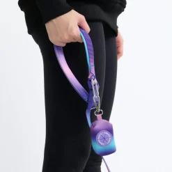 Multipurpose Seatbelt Handsfree Leash & Poop Bag Holder Set - 90s Retro