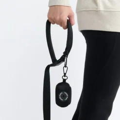 Multipurpose Seatbelt Handsfree Leash & Poop Bag Holder Set - Black