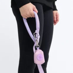 Multipurpose Seatbelt Handsfree Leash & Poop Bag Holder Set - Lilac
