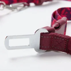 Multipurpose Seatbelt Handsfree Leash & Poop Bag Holder Set - Fuchsia Camo