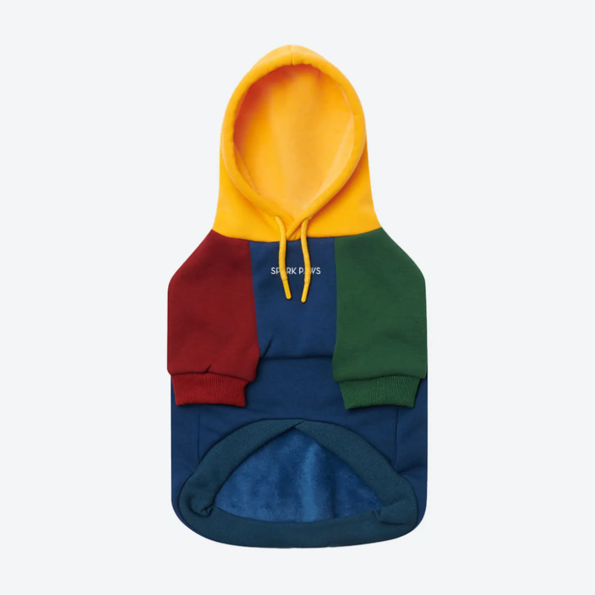 Primary Color Block Dog Hoodie