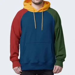 Primary Color Block Human Hoodie