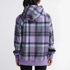 Purple Plaid Human Hoodie