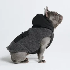 Reversible Sherpa Jacket - Grey and Black