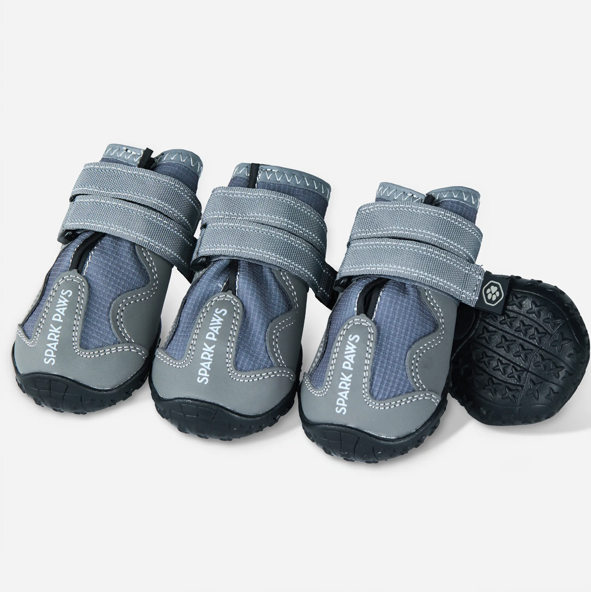 Spark Paws 365 - The All-Season Dog Shoes - Grey